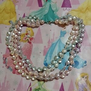 Multi-Color Freshwater Pearl Multi-Strand Necklace